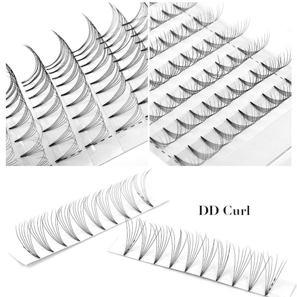 120 knippen individuella lösögonfransar 6D D-9MM D-9MM_xx D-9mm D-9mm