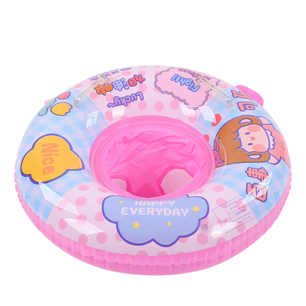 Baby Pool Float Barn Rund Barn Rund Barn Glad Anka Form Tjockning Säkerhet Vatten Pool Float Ring