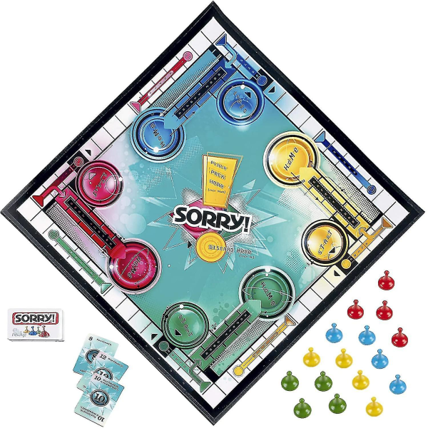 Hasbro Gaming Sorry! Parker Brothers Family Board Game For 2 To 4 Players Ages 6 And Up