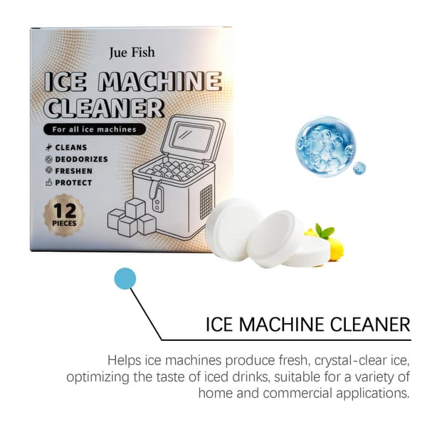 Ice Machine Cleaning Tablets (12-Pack), Odor Removing & Descaling