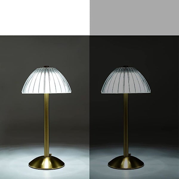 Industriell bordlampe, berøringsbryter nattlys USB oppladbar ved siden av LED bordlampe for restaurantkafé 2pcs