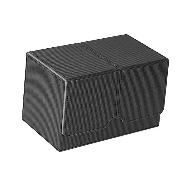 Trading Card Deck Box Spillekort Protector Album Container Display Deck Case Black And Grey