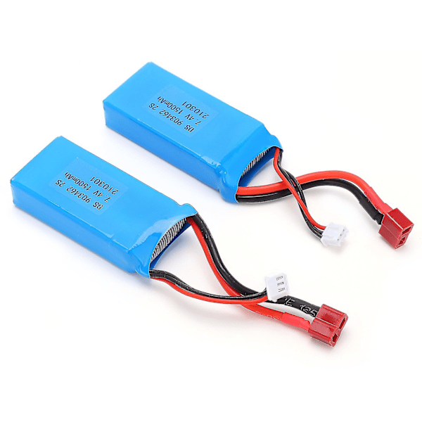 T-stik 7,4V 1500mAh 15C litiumbatteri til RC-bil, båd og fly