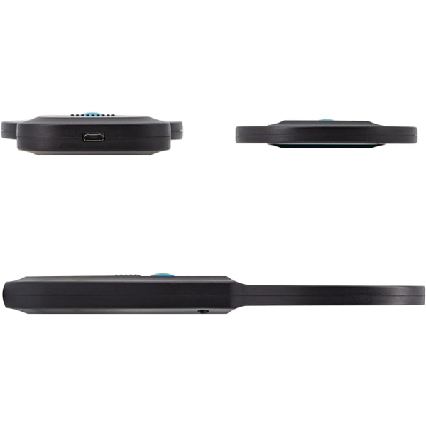 Pet Microchip Scanner, ISO11784(85)/FDX-B/EMID med 128 sett dataoppbevaring Microchip-leser for dyr/kjæledyr/hund/katt/gris (svart)