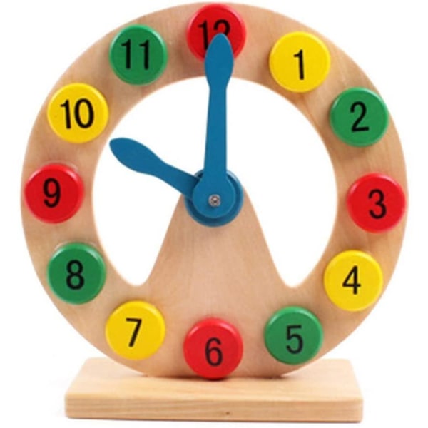Trä form sortering klocka pedagogisk leksak