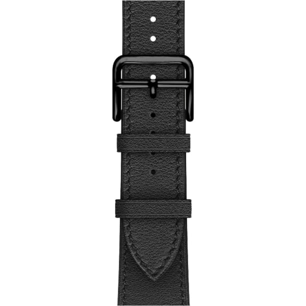 Svart/brun Kompatibel med Apple Watch armband 38/40/41 mm, läder