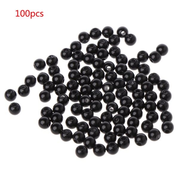 100 stk 3-12 mm sorte dukkeøyne sikkerhetssømmer perler for DIY bjørn utstoppede leker 0.01 3MM