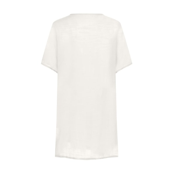 Naisten paitamekko lyhyt minimekko lyhythihainen yksivärinen patchwork-paita UK koko 8-26