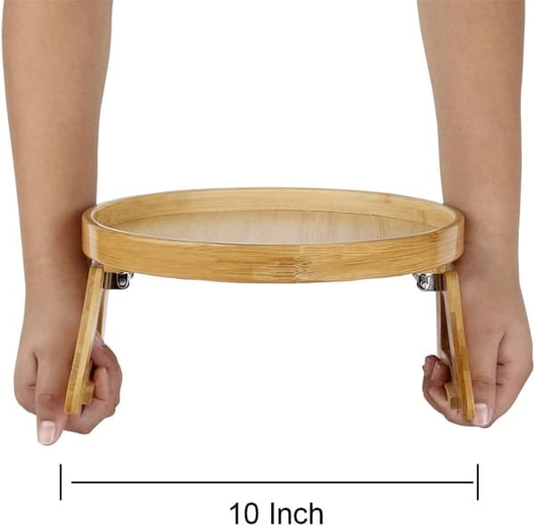 25 cm Sofa Armlenebrett Tre Spisestue Drikke Sofa Brett Sammenleggbart Armlenebrett Klips-på Sofa Brett Flat