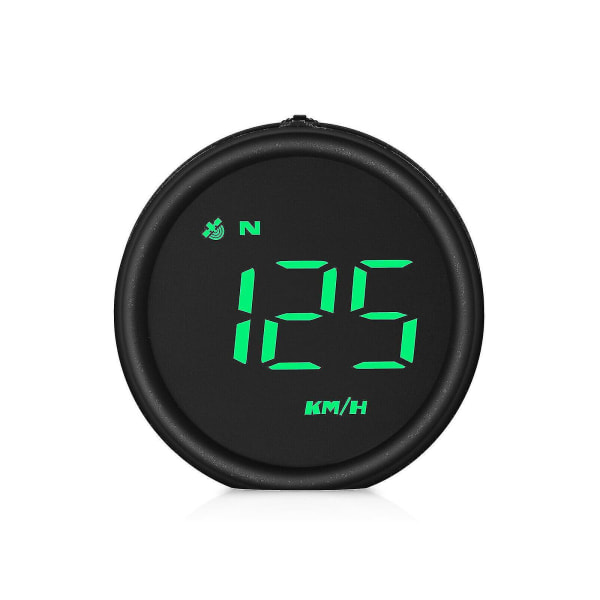 Digital GPS speedometer HUD Mph / Km overspeedvarsel for bil motorsykkel
