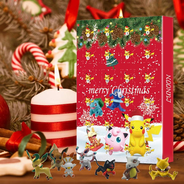 2024 Julekalender for barn, (Oppgradert versjon) 24 gavebiter - Tilfeldig stil (Blind Box), Adventskalender for barn Style B