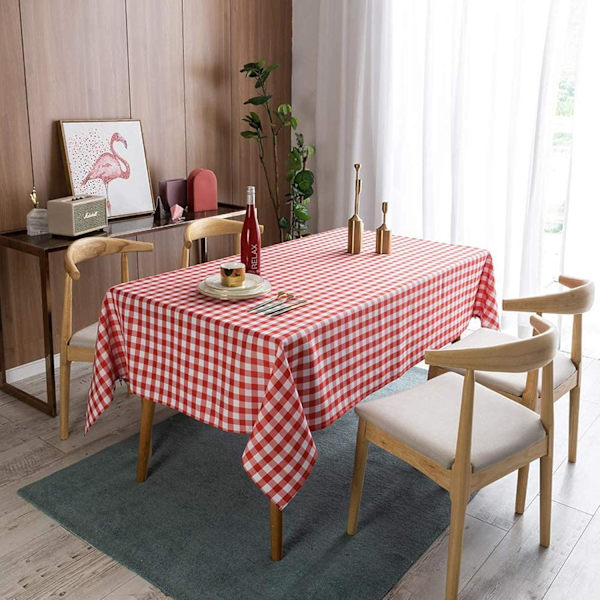 Ternet dugt rektangulær pletbestandig, vandtæt, rød (1,4 * 1,6 m) red 1.4*1.6m