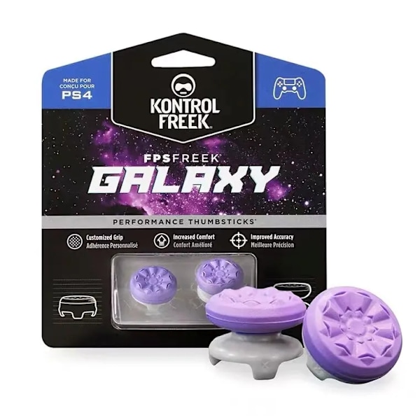 KontrolFreek FPS Freek Galaxy för Playstation PS4 5 High-Rise Analog Stick Joystick Controller Prestanda Tumstockar PS5 4-1