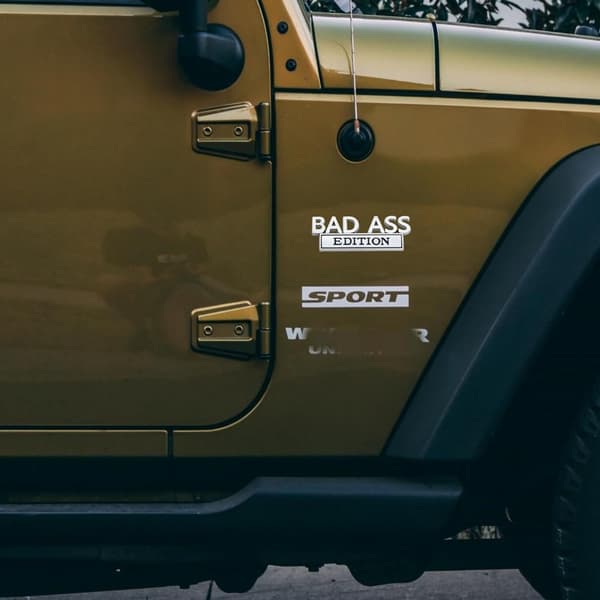 4th Bad Ass Edition Emblem 3D Bogstav Decals Bad Ass Car_xx