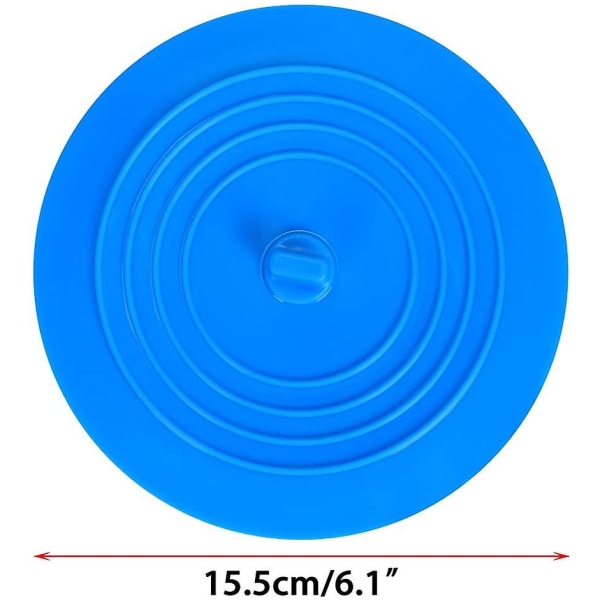 2-pack 6 tum Universal silikongummi - cover för avtappningsplugg för badkar