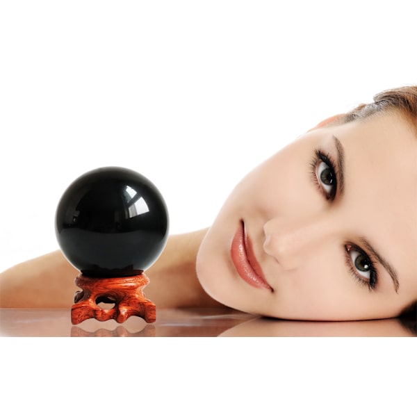Obsidian kristallkulor för Feng Shui-kulor, meditation, kristallhealing, spåkulor, heminredning_xx