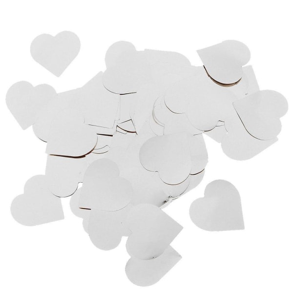 25g Metallic Heart Confetti Sprinkles Bryllupsdekoration 2,5 cm Sølv