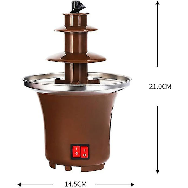 Chokolade Springvand, Tre-lags Hjemme Springvand, Chokolade Smelte Fondue, Chokolade Maskine