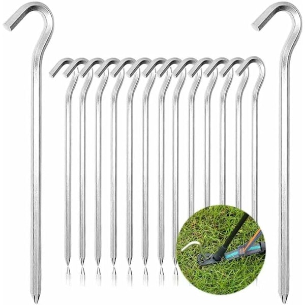 Teltplugger, 20 stk Teltplugger Jordplugger Camping Sandplugger 18 cm Aluminium Hageplugg Utendørs Camping Teltplugger_xx