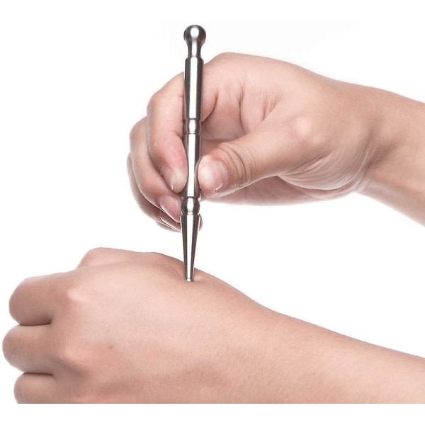 Rustfrit stål dybt vævsmassageværktøj - manuel akupunkturpen-triggerpunkt massagelindring Smerteterapiværktøjer