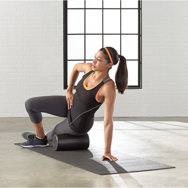 Amazon Basics High-Density Rund Foam Roller til træning, massage, muskelgendannelse - 12"