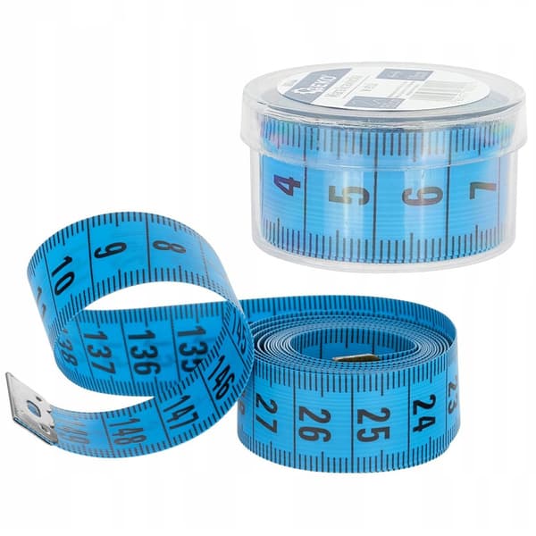 Tailor's Measuring Tape in Case - Flexible 150 Cm Measuring Scale