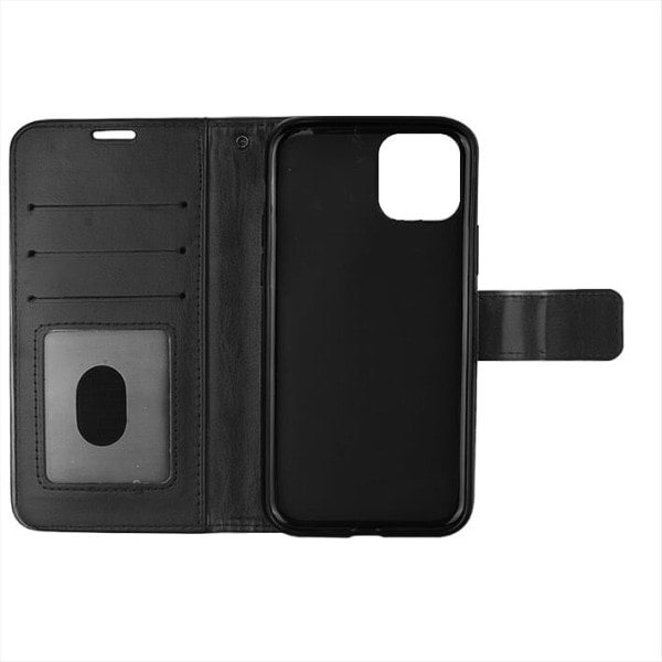 Læder Etui / Wallet - iPhone 11 Pro Max, 6.5 - wallet etui Sort