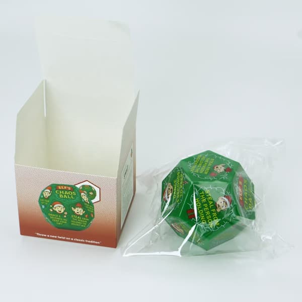 Rolig Julklappsutbytesfest Spel Tärning 3 pack opp