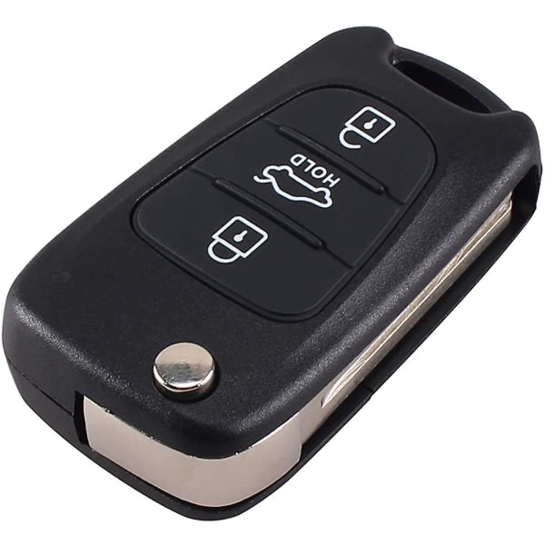 Nøglefri adgang 3-knaps Flip Folding Remote Key Shell til Hyundai I20 I30 I35