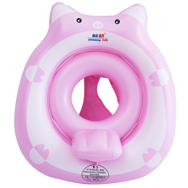 Selvsvømmende baby tegneseriedyr Svømmering sæde Miljøbeskyttelse (Pink)