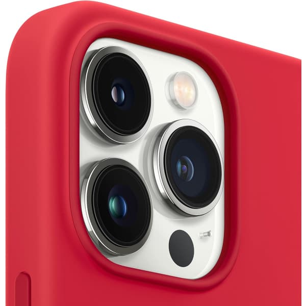 (AZC) Applen silikonikuori MagSafella (iPhone 13 Pro Maxille) PUNAINEN