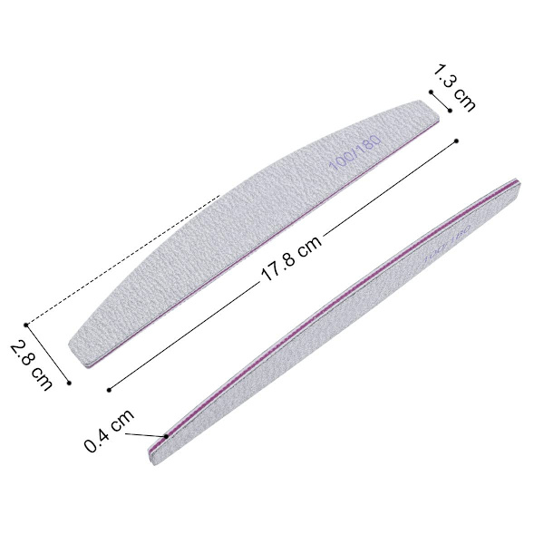 16 st nagelfilar 100/180, dubbelsidiga nagelfilar,_xx