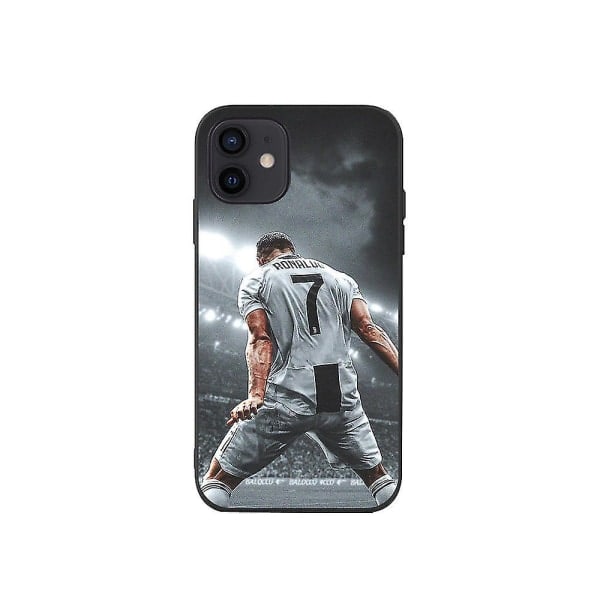 Sopii iPhone 14, iPhone 13, iPhone 12 -puhelinmalleille, Tähti Ronaldo jalkapallo puhelinkotelo Ronaldo iPhone XS Max B