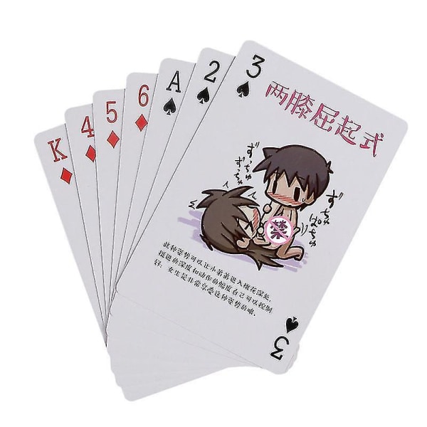 Sexig poker Olika konster Sex Vuxen Spelkortsset Vänner Present Par Collection Texas Hold'em Spelkort Brädspel