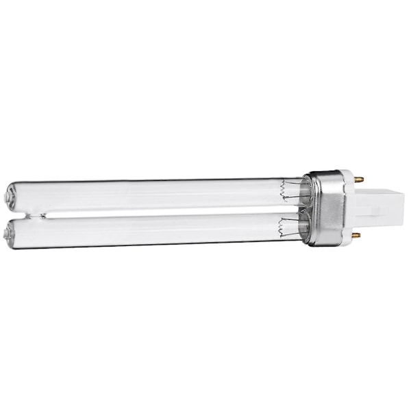 2 stk. 9w G23 Base Akvarium Fisketank UV Sterilisator Rensningslamper Bakteriedræbende Ultraviolet Udskiftningspærer -ES
