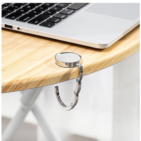 Håndveskekrok - Metall sammenleggbar veskekrok - Veskeholder for bord eller skrivebord Håndveske