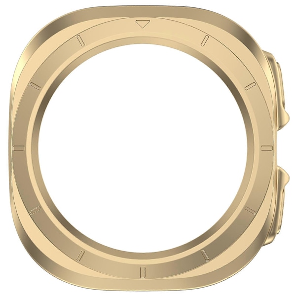 Hårt PC-skal för Samsung Galaxy Watch Ultra 47mm, Halvskyddande armbandsskydd Champagne Gold