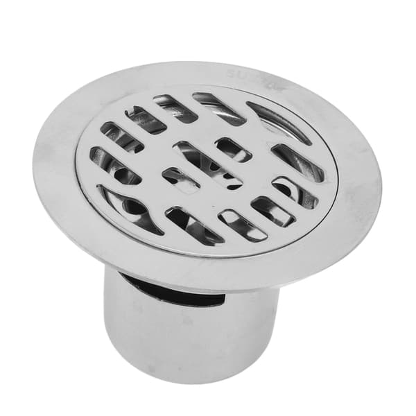 304 rostfritt stål 75MM rör förseglad vatten tee 10cm rund deodoriserande golvbrunn
