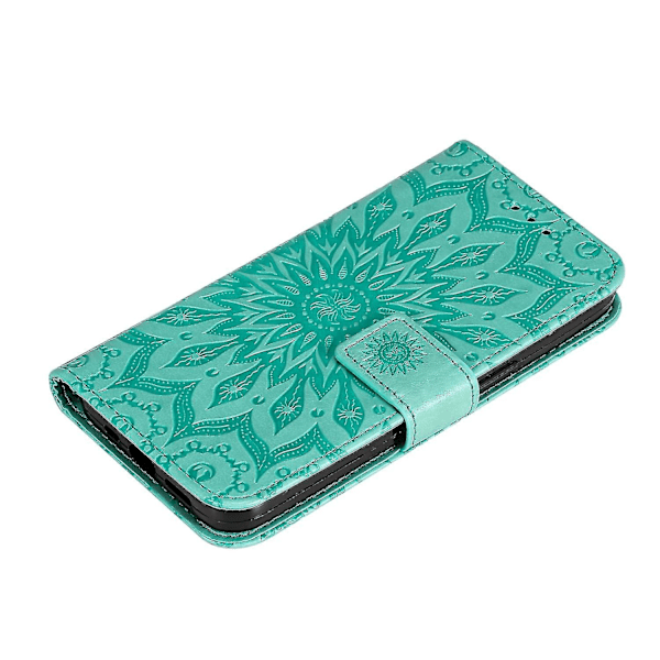 Til Xiaomi Redmi A1 4G/A2 4G Ridsefast Telefon Stand Cover Solsikke PU telefoncover