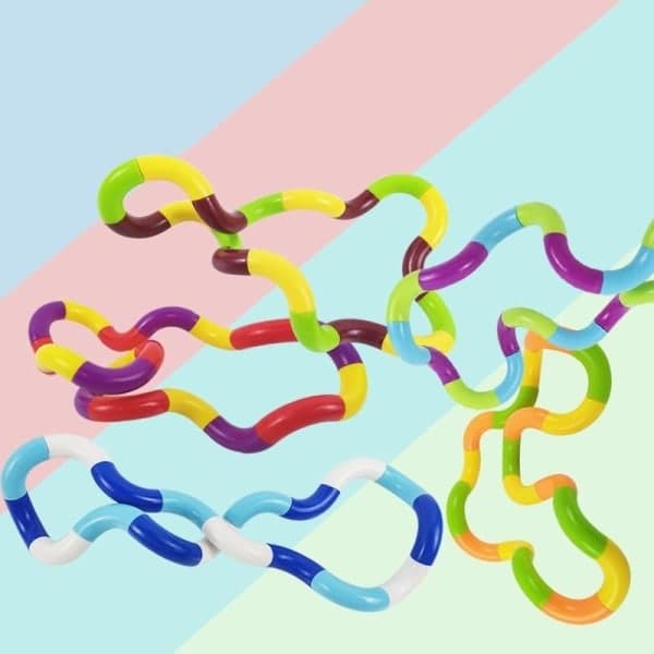Fidget-lelut tangle twist 2 kpl punainen{AZC} RED