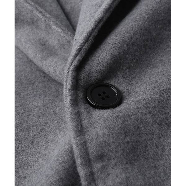 Høytidelig Herre Casual Smal Passform Ullfrakk Lang Jakke Hakkesøm Trenchcoat Grey L