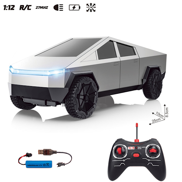 1:12 Tesla RC offroad stasjonsvogn fjernkontrollbil, leker bursdagsgave til barn