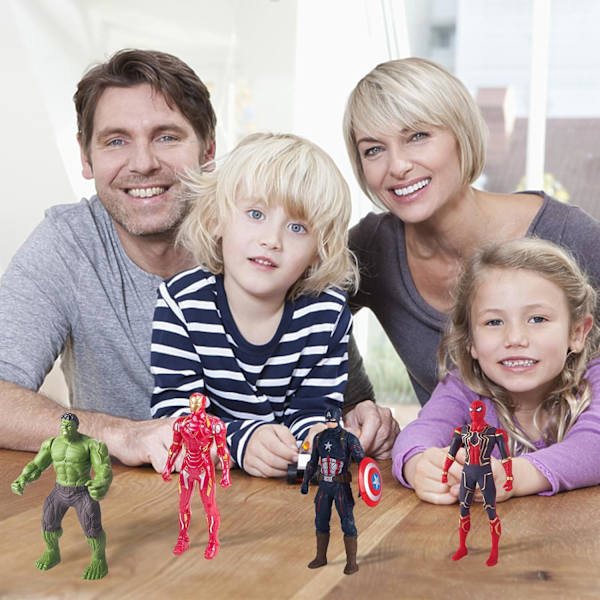 Iron Man Spider-Man Captain Marvel Captain America Thanos Hulk Avengers Lysende Figurer Hulk
