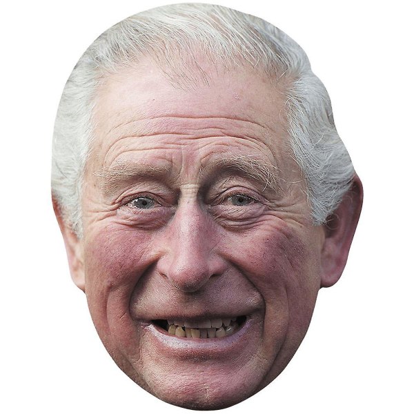Prins Charles (Smile) Kändismask, platt kort ansikte