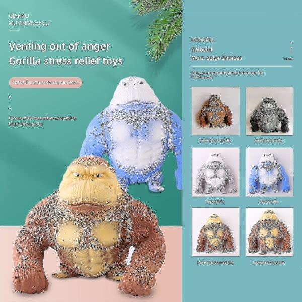 Maxi Baba Stretchy Spongy Squishy Monkey Gorilla Stress Relief Toy Vent Doll