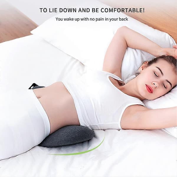 Lumbar Pillow, Memory Foam Lumbar Support Pillow Sleeping Pillow Bed Support Back Pillow, Foam Lumbar Pillow that can relieve lower back pain