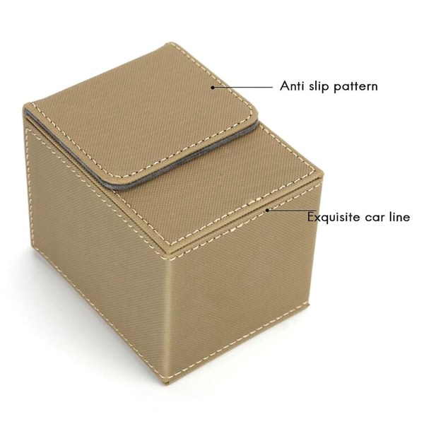 Card Case Deck Box Sleeved Card Deck Game Box til Yugioh Binders: 100+, sort