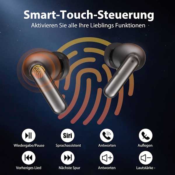 Bluetooth-hörlurar, Trådlösa hörlurar Bluetooth 5.3 In-Ear Hörlurar