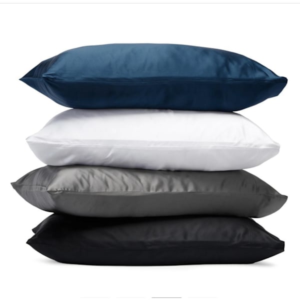 Satin Kuddeöverdrag - Kuddfodral - 50 x 66cm - 2-pack blue