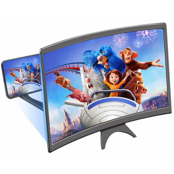 Skærmforstørrelsesglas Buet skærm 3D HD Videoforstærker 14 tommer